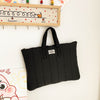 Sac Cabas Femme Tissu pour les cours noir etudiant