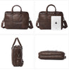 Porte Documents Simili Cuir Marron