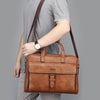porte document ordinateur pour homme cuir marron