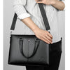 Porte Document Simili Cuir Noir