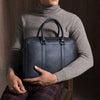 sac porte documents bleu