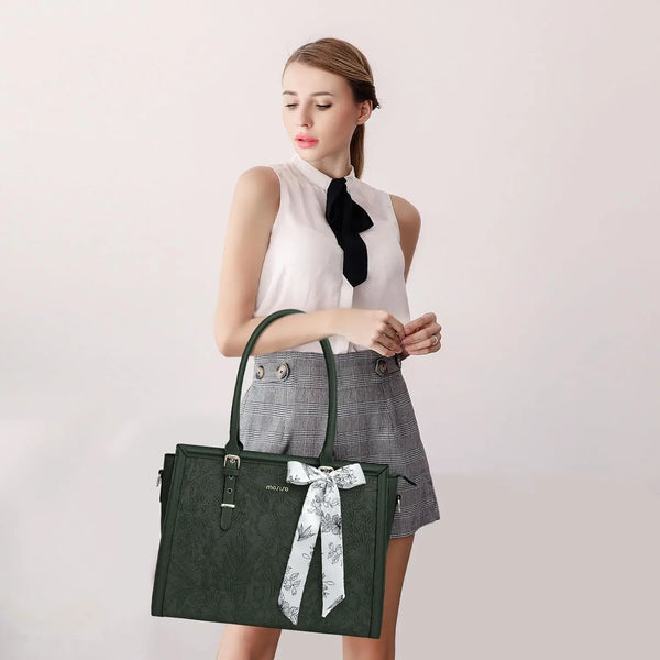 sac cabas femme vert foncé