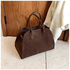 cabas daime femme - velours marron