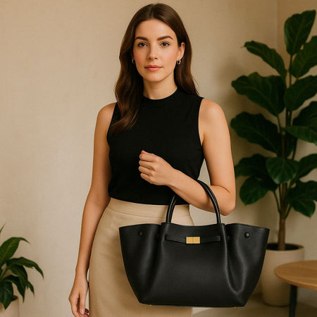 Sac a Main Cabas Noir - Manava