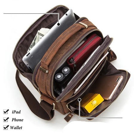 Sacoche Homme Porte Document Voyage