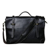 Cartable en Cuir Noir Homme