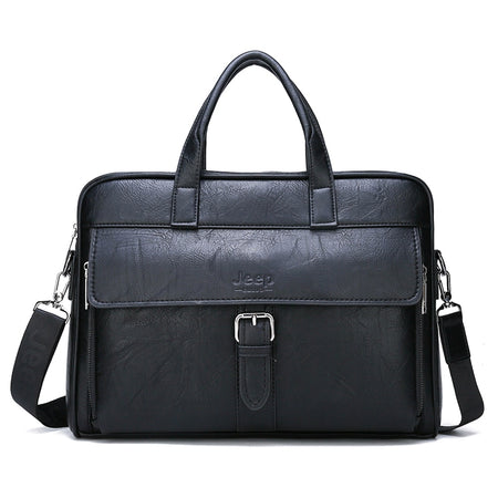 Porte Document Ordinateur Homme Noir + Cadeau OFFERT