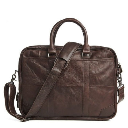 Porte Documents Simili Cuir Marron