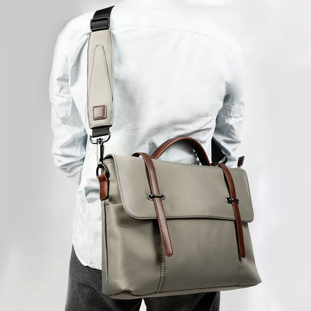 Cartable Bandoulière Homme Gris