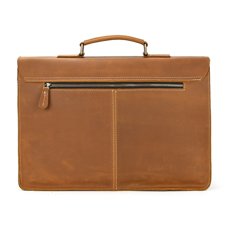 cartable porte document homme cuir vintage