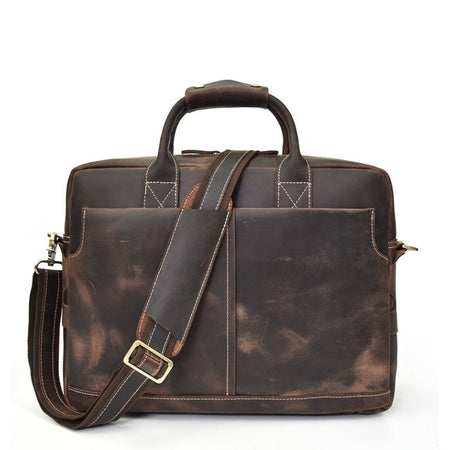 Porte Documents Cuir Vieilli