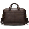 sacoche porte document en cuir pour homme marron