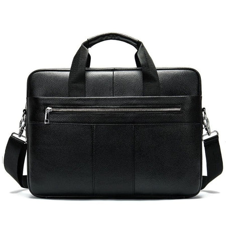 sac porte document noir à grains